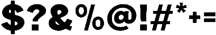 Rucent Black otf (900) Font OTHER CHARS