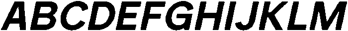 Rucent Bold Italic otf (700) Font UPPERCASE