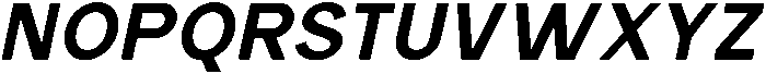 Rucent Bold Italic otf (700) Font UPPERCASE