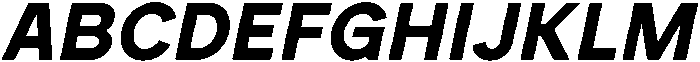 Rucent Extra Bold Italic otf (700) Font UPPERCASE