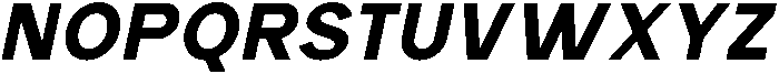 Rucent Extra Bold Italic otf (700) Font UPPERCASE