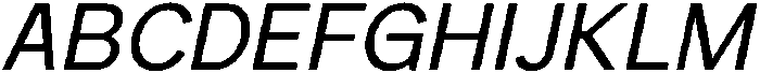Rucent Italic otf (400) Font UPPERCASE