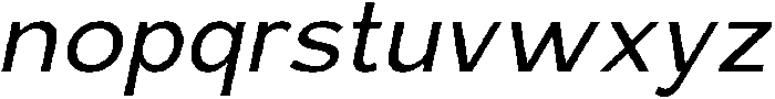 Rucent Italic otf (400) Font LOWERCASE