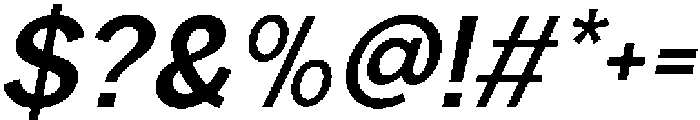 Rucent Semi Bold Italic otf (600) Font OTHER CHARS