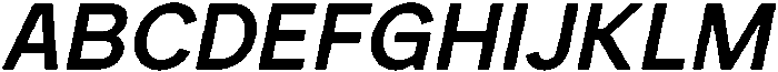 Rucent Semi Bold Italic otf (600) Font UPPERCASE