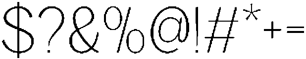 Rucent Thin otf (100) Font OTHER CHARS