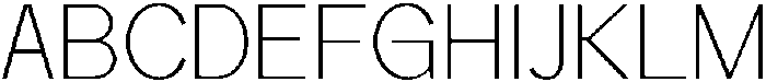Rucent Thin otf (100) Font UPPERCASE