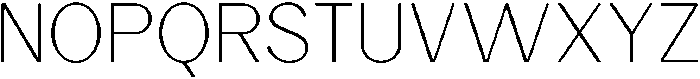 Rucent Thin otf (100) Font UPPERCASE