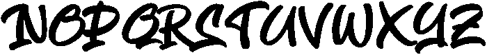 Rude Brush otf (400) Font UPPERCASE