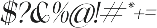 Rudgen Italic otf (400) Font OTHER CHARS