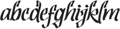 Rudgion Script otf (400) Font LOWERCASE