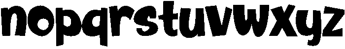 Rudolph Regular otf (400) Font LOWERCASE