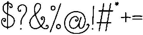 Rue Clementine Regular otf (400) Font OTHER CHARS