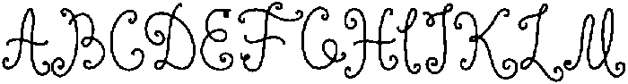 Rue Clementine Regular otf (400) Font UPPERCASE