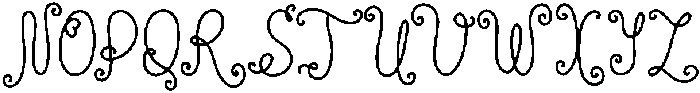 Rue Clementine Regular otf (400) Font UPPERCASE