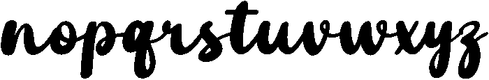 Ruellia otf (400) Font LOWERCASE