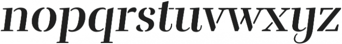 Rufina Stencil Bold Italic otf (700) Font LOWERCASE