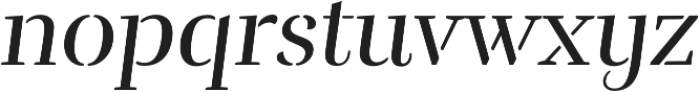 Rufina Stencil Regular Italic otf (400) Font LOWERCASE
