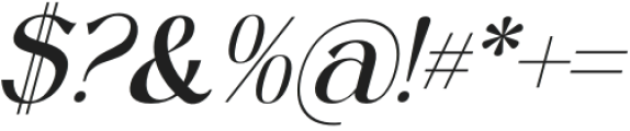 Rugakile Italic otf (400) Font OTHER CHARS