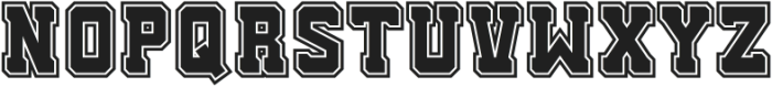 Rugby Squad Outline otf (400) Font UPPERCASE