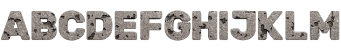 Rugged Concrete Bitmaps otf (400) FONT