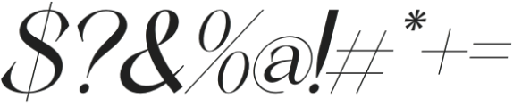 Rughera Italic otf (400) Font OTHER CHARS