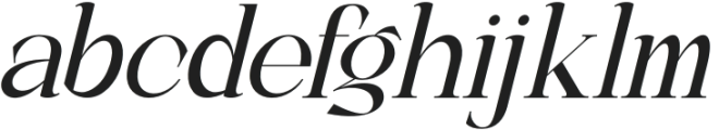 Rughera Italic otf (400) Font LOWERCASE