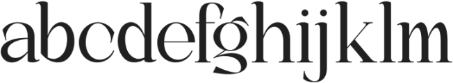 Rughera otf (400) Font LOWERCASE