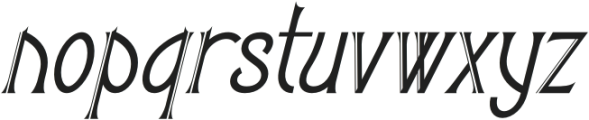 Rumaella Italic otf (400) Font LOWERCASE