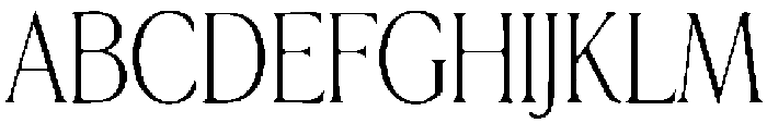 Rumera Regular otf (400) Font UPPERCASE