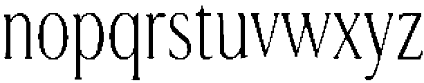 Rumera Regular otf (400) Font LOWERCASE