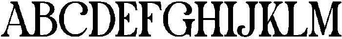 Rumie Denim Regular otf (400) Font UPPERCASE