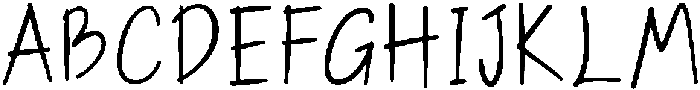 Rumiki Regular otf (400) Font UPPERCASE