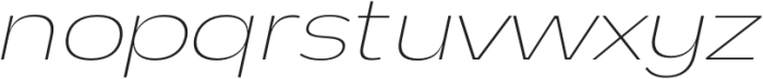 Rumson Extralight Italic otf (200) Font LOWERCASE
