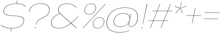 Rumson Hairline Italic otf (100) Font OTHER CHARS