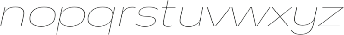 Rumson Thin Italic otf (100) Font LOWERCASE