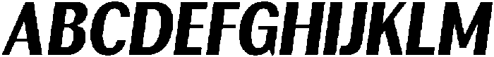 Rundale BlackCondensedItalic otf (900) Font UPPERCASE