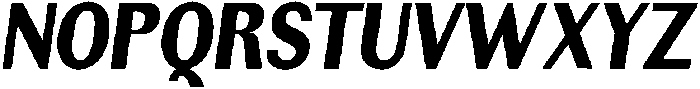 Rundale BlackCondensedItalic otf (900) Font UPPERCASE