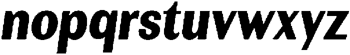 Rundale BlackCondensedItalic otf (900) Font LOWERCASE