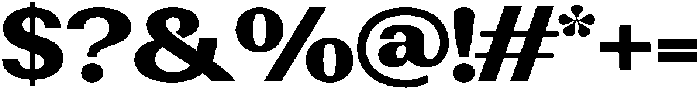 Rundale BlackExpanded otf (900) Font OTHER CHARS