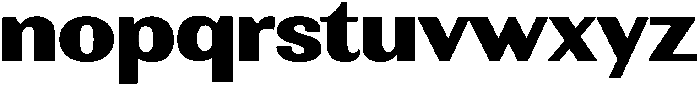 Rundale BlackExpanded otf (900) Font LOWERCASE