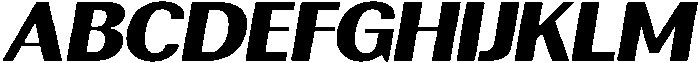 Rundale BlackExpandedItalic otf (900) Font UPPERCASE