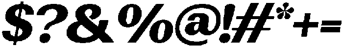 Rundale BlackSemExpIta otf (900) Font OTHER CHARS