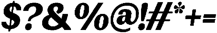 Rundale BlackSemiCondIta otf (900) Font OTHER CHARS