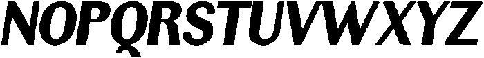 Rundale BlackSemiCondIta otf (900) Font UPPERCASE