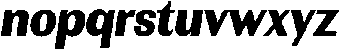 Rundale BlackSemiCondIta otf (900) Font LOWERCASE
