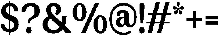 Rundale BoldCondensed otf (700) Font OTHER CHARS