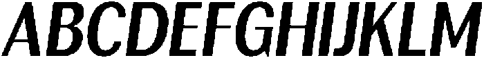 Rundale BoldCondensedItalic otf (700) Font UPPERCASE