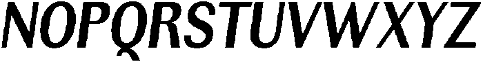 Rundale BoldCondensedItalic otf (700) Font UPPERCASE