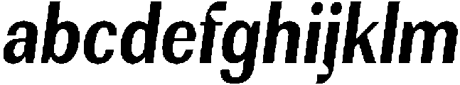 Rundale BoldCondensedItalic otf (700) FONT